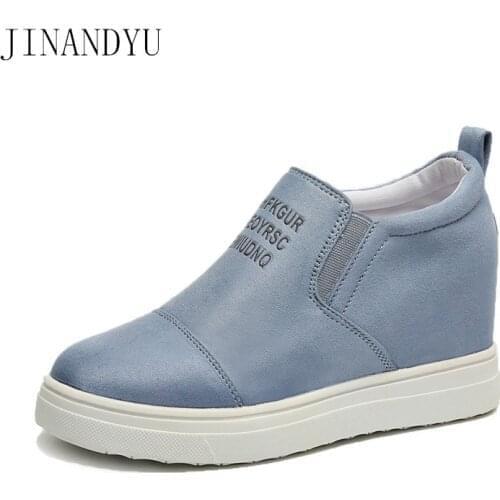 Wedges Heels Sneakers Loafers Hot 2020 Women Sneakers Size 42 43 Womens Vulcanize Shoes Woman Trainers Laarzen Dames Platform