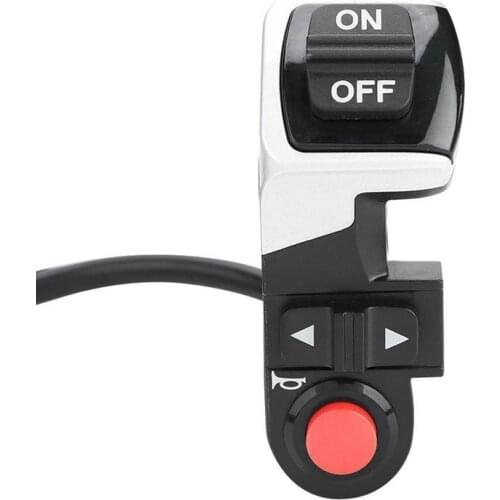 3 In 1 Light Horn Turn Switch Button Electric Bicycle Head Light Bell Switch for Mountain Bike E-Bike Electric Scooter