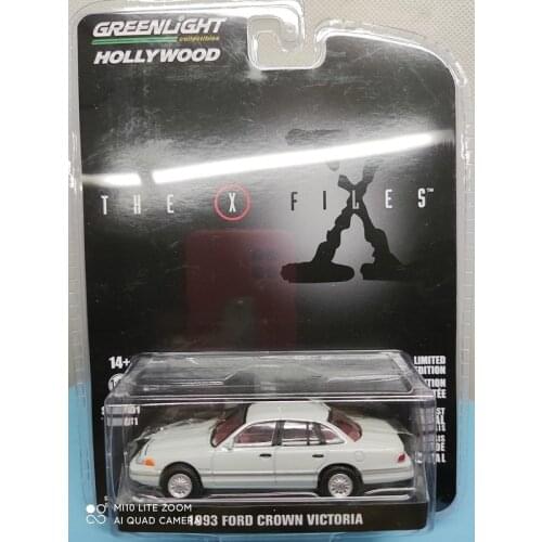 1:64 GREENLIGHT CARS The X-Files 1993 Ford Crown Victoria - Washington DC plainclothes car Collect alloy die-casting car model