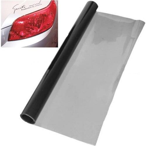 1pc 30x120cm Car Auto Deep Grey Headlight Sticker Tail Brake Light Tint Vinyl Wrap Film Sheet Cover Protection Tool Parts