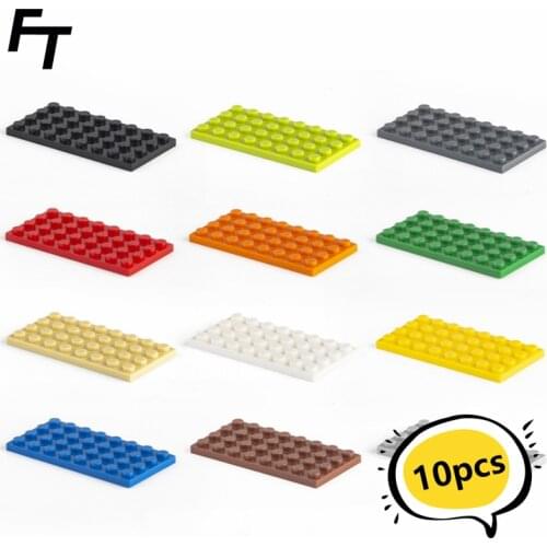 10 Pcs Small Particle 3035 4x8 Building Block Bottom Plate DIY Parts Buildmoc Compatible Assembly Particle Creative Gift Toys