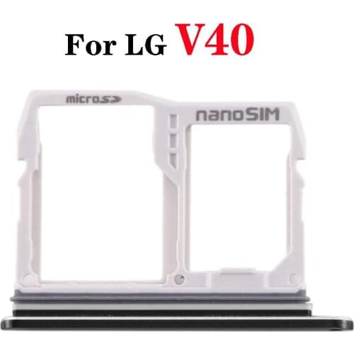 10PCS For LG V40 Sim & SD Card Reader Holder Tray Slot With Waterproof Container Replacement