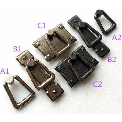 2 pcs Antique Bronze Drop Ring Pulls Drawer Handles Knobs Dresser Knobs Pulls Vintage Handles Cabinet Knobs Handles