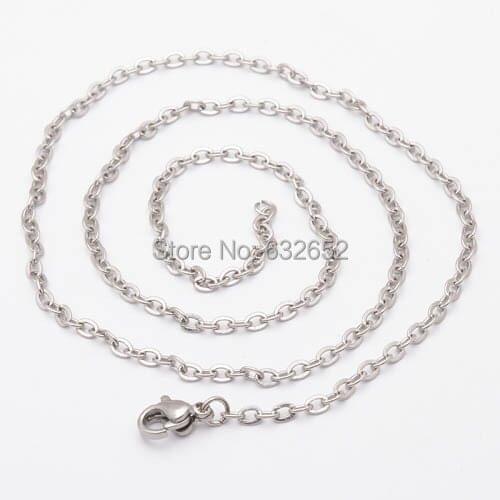20 inches Stainless steel rolo chain floating charms chains necklace chain SN0001