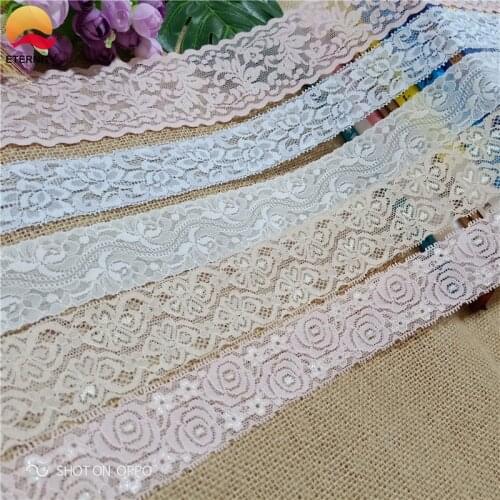 3.8-6cm S1030 multi-color, pink dubai lace for sewing lace skirt hem, lace lace scarf