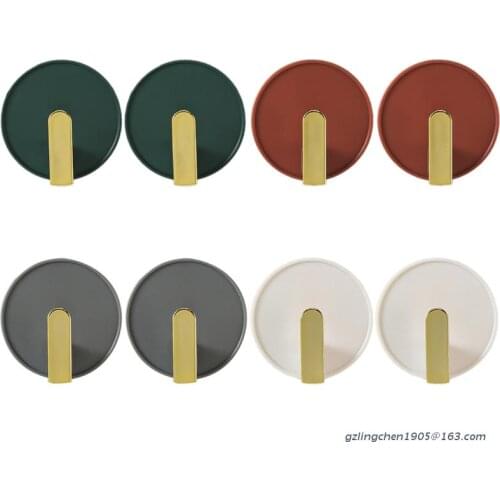 4Pcs Wall Mounted Plastic Hooks Key Plug Holder Household Self-Adhesive Cable Organizer Multifunction Clothes Hanger