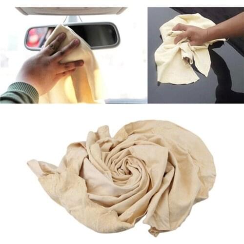 5 Size Leather Car Cleaning Cloth Genuine Leather Wash Suede Absorbent Quick Dry Towel Streak Lint Natural Chamois