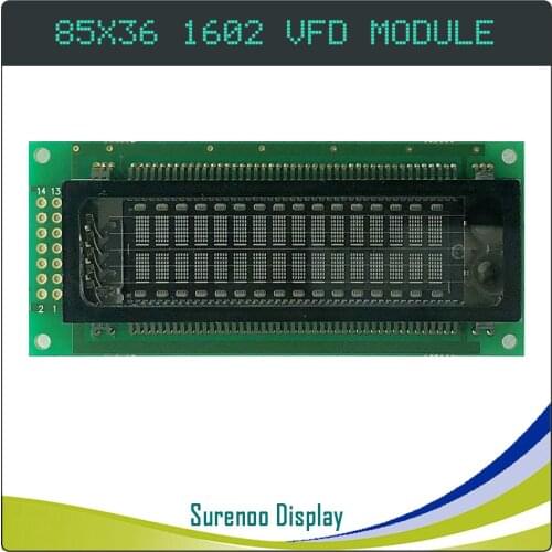 85.00*36.00 SAMSUNG Parallel 8-Bit 1602 162 16X2 VFD Display LCD Module Screen Panel 16T202DA1J