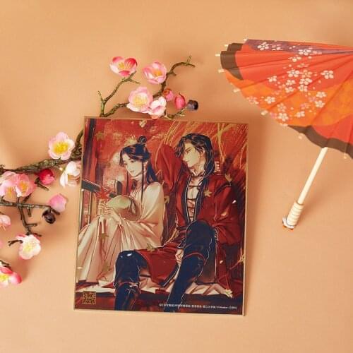 Anime Tian Guan Ci Fu Hua Cheng Xie Lian Coloured Paper DIY Cartoon Figure Signing Board Toy Collection Cosplay