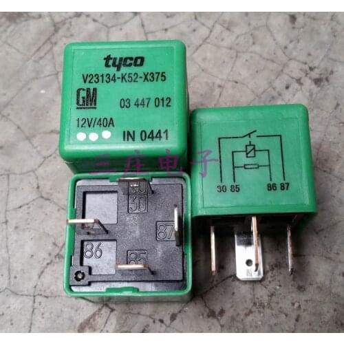 Free shipping lot (10 pieces/lot) V23134-K52-X375 4PINS 40A 12V Automotive Relays original New