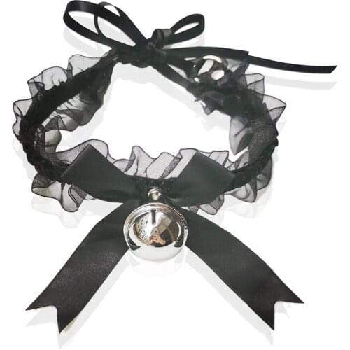 BDSM Bondage Restraints Neck Collar Sex Toys for Couples Lace Style Collar With Bell Fetish Slave Exotic Accessories For Women