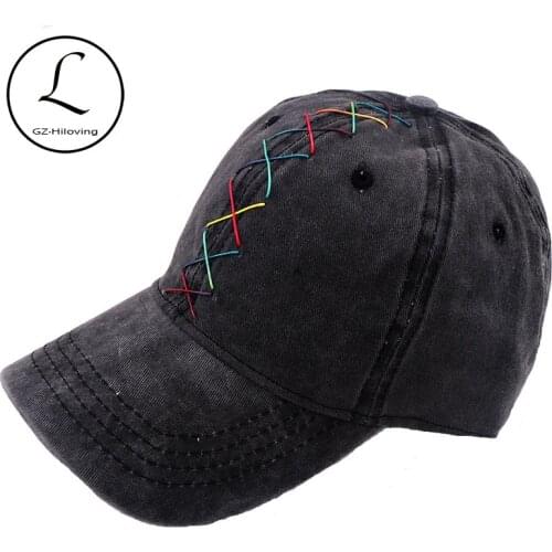 Women Multi-color Ribbon baseball cap Soft Denim Color Snapback Caps and Hats 2020 New Summer Adjustable Caps For Ladies Girls