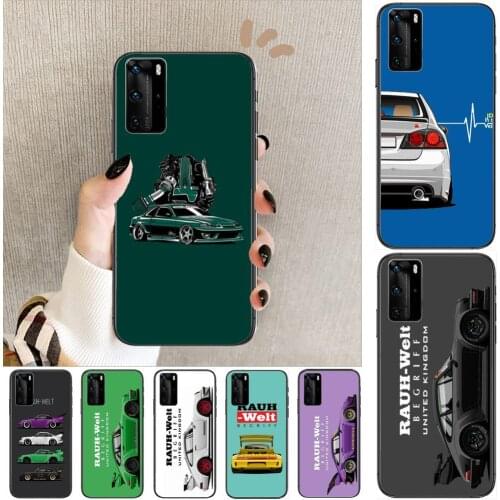 Drift car Japanese sports car Phone Case For Huawei P40 p30 P20 10 9 8 Lite E Pro Plus Black Etui Coque Painting Hoesjes comic f