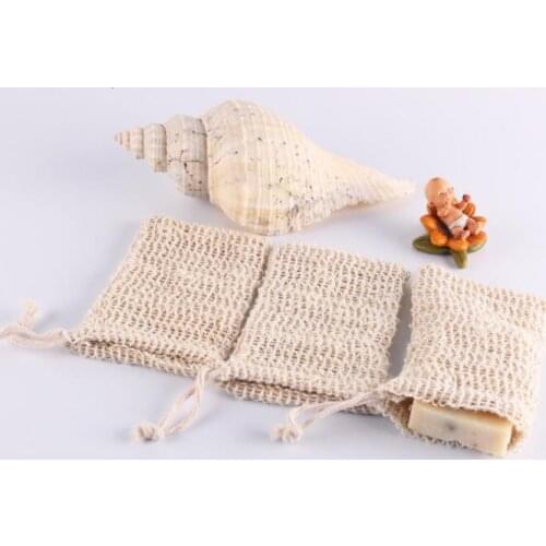 DHL 9*14cm Making Bubbles Soap Saver Sack Soap Pouch Soap Storage Bag Drawstring Holder Bath Supplies LX1942