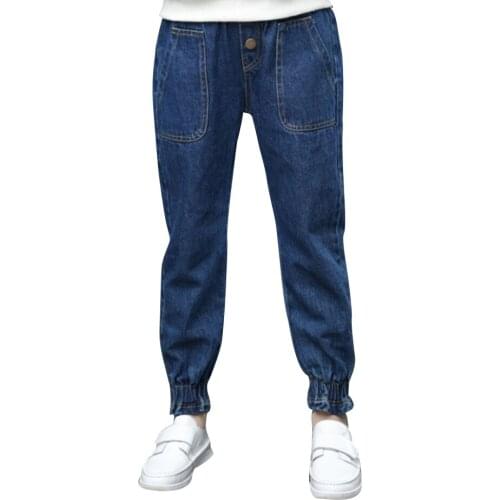 Girls Jeans Ruffles Girls Jeans Pants Casual Style Childrens Jeans For Girl Spring Autumn Clothes For Girls 6 8 10 12 14