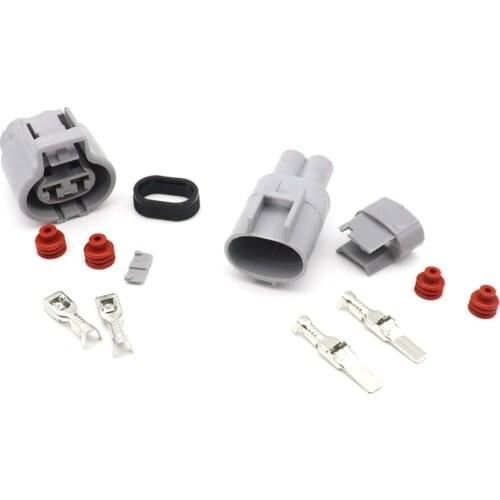 Female Male Auto 2 Pin Electronic Fan Connector Waterproof Use For Toyota Ford Focus Mazda Haima 176142-2 76143-6