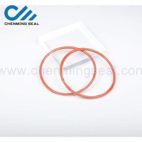 ID113.6*CS5.7 FEP Encapsulated O Rings Red Silicon Rubber Core Clear FEP Jacket 5pcs A Lot