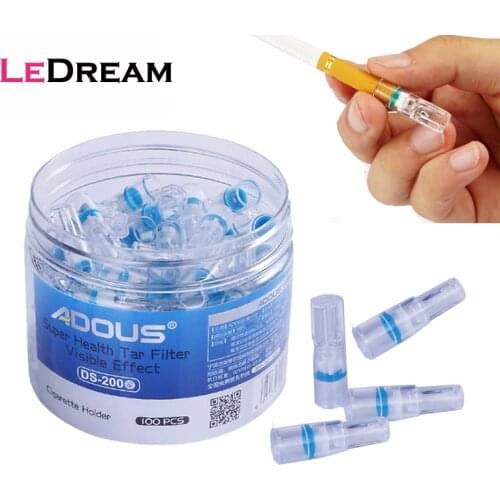 New 100pcs/pack Disposable Japanese Tiltil Mitil Health Care Smoking Cigarette Micro Pipe Holder Filters Filtration