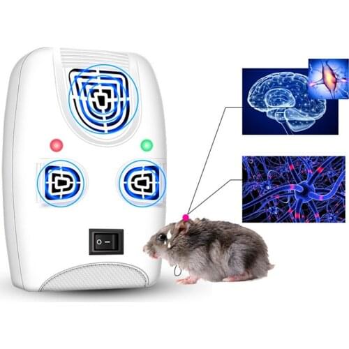 Electric Ultrasonic Mouse Repellent Controller Portable No Noise Indoor Outdoor Efficient Electric Mouse Repellent