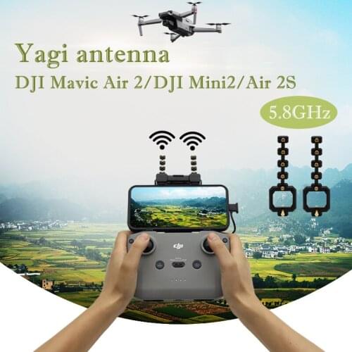 For DJI Air 2S/Mini 2 Drone Remote Controller Yagi-Uda Antenna Signal Booster Range Distance Extender Mavic Air 2 Accessories