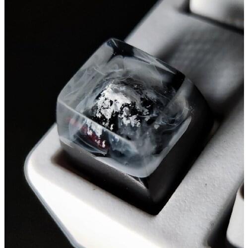 1Pc Resin Keycaps For Mechanical Keyboard Light transmission Snow Mountain Key Cap Gaming Accessories Personalized Keycap
