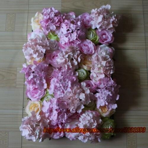Wedding background decoration or lawn / pillar Market decoration Rose and hydrangea flower wall 10pcs/lot TONGFENG