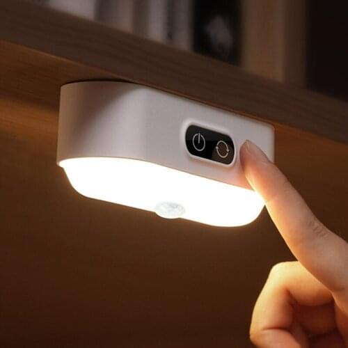 LED Motion Sensor Night Light USB Rechargeable Night Lamp for Wardrobe Wall Lamp 2.4W Sensor Light Motion Light Cabinet Light
