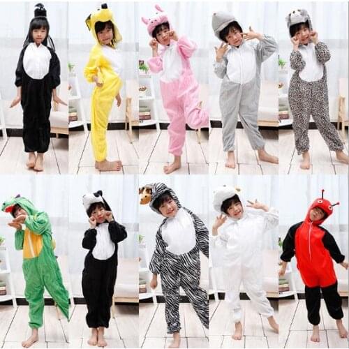 High quality Children Kids Animal Costume Cosplay Dinosaur Tiger Elephant Halloween Animals Costumes Jumpsuit for Boy Girl