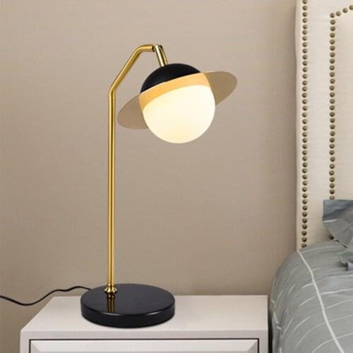 XIRIGHT Post Modern Simple Luxury Coffee Table Lamp Creative Designer Bedroom Study Bedside Table Lamp Black Metal Desk Lamp