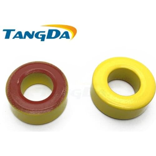 T106 8 Iron powder cores T106-8 OD*ID*HT 27*14*11.5 mm 45nH/N2 35uo Iron dust core Ferrite Toroid Core toroidal yellow red PR