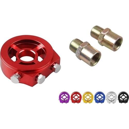 1PC M20X1.5 Car Oil Filter Pressure Cooler Gauge Sandwich Plate Adapter Sensor