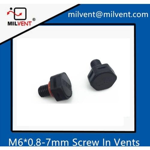 100pcs/bag M6*0.75-7mm tiny screw in type watherproof IP67,IP68 and venting breather protective vent