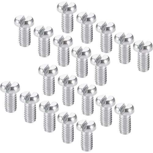 20PCS M3*8mm Flat Needle Plate Screws Flatcar Sewing Machine Teeth Screw Presser Foot Nails Dental Screw Needle Mounting Screws