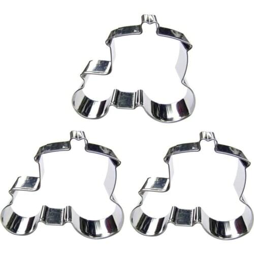 Festooned Vehicle 3 piece biscuit cutting molds, baking tools, cake decorating soft candy tools