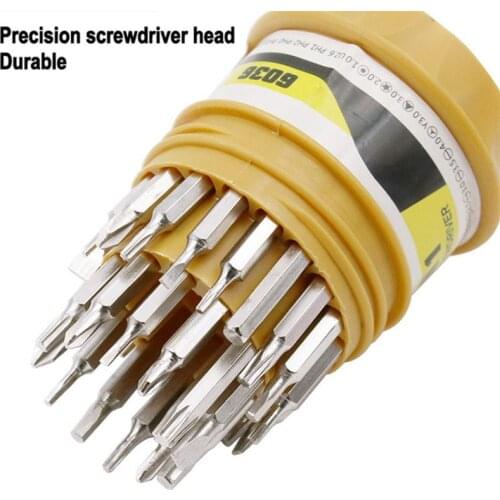 31 In 1 Multifunctional Magnetic Precise Manual Screwdriver Bits Set for Phone Watch Laptop Disassembly Repair Tools Wholesale