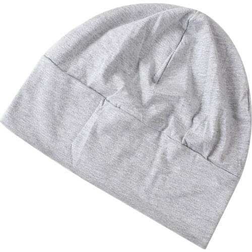 3x Adult Men Unisex All Cotton Night Caps Sleeping Patch Cap
