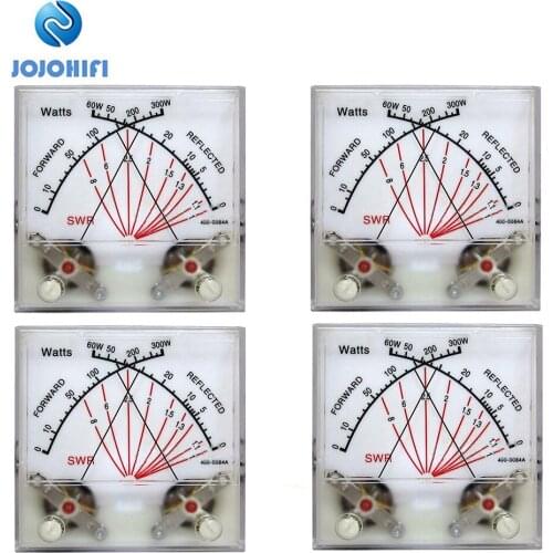 4pcs RPM RADIO SWR Watt Meter American MFJ Standing Wave Meter VU Meter Radio Station Power Meter Transmitter with Backlight