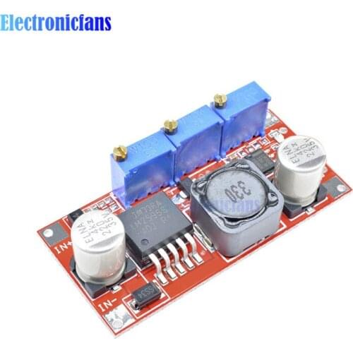 5PCS LM2596 DC 5-35V to 1.25-30V Step-down Adjustable CC/CV Power Supply Module Lithium Battery Charger LED Driver Board