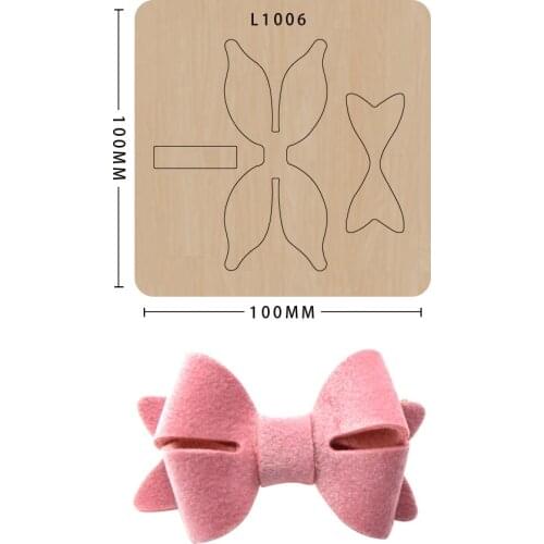 Wood Cutting Dies DIY Bow Scrapbooking Mold Wooden Dies Leather Handmade Crafts