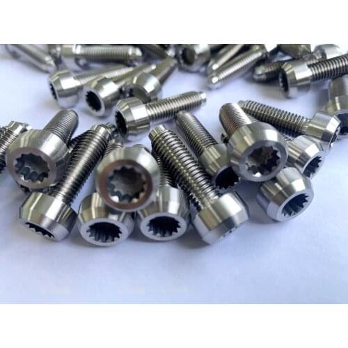 1pcs M7 titanium alloy forged wheels screws car motorcycle electric car brake disc modification BBS wheel hub screw 24mm long