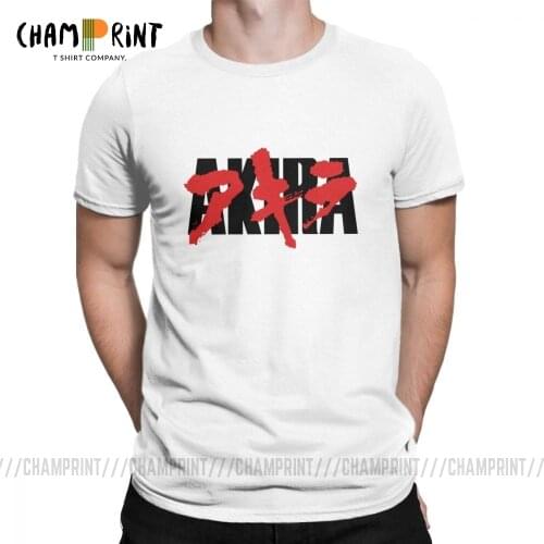 Bloody Akira T Shirt Mens Cotton Creative T-Shirts O Neck Japanese Anime Neo Tokyo Tees Short Sleeve Clothing Printing