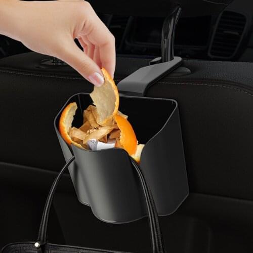 Small Portable Hanging Multi-functional Storage Box Car Trash Can Hanging Storage Box Car Snack Bag Car Interior Supplies