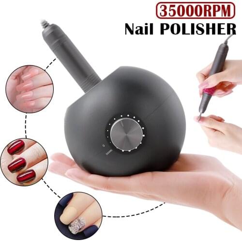 35000RPM Portable lightweight Ball Shape Electric Nail Drill Machine File Pedicure Equipment Manicure Kit Nail Art Tools