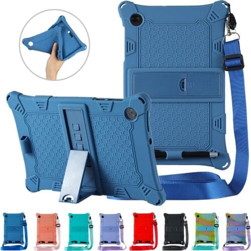 Soft Silicon Case For Lenovo Tab M10 HD 2nd Gen TB-X306F TB-X306X 10.1" Cover with Rear Kickstand For Lenovo Tab M10 TB-X306