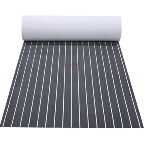 EVA 2400x1200x6mm decking sheet background customizable style laser sailing anti-skid mat imitation teak deck mat gray + white