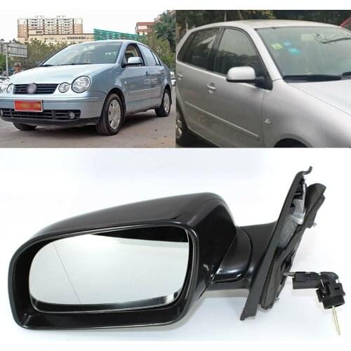 OE Replacement Manual Single L/RH Side View Mirror Fit For VW Polo 2009-2012