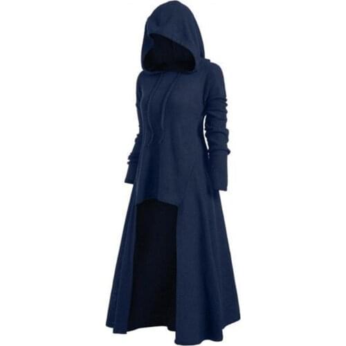 Hooded Dress Middle Ages Renaissance Halloween Hunter Archer Cosplay Costumes Vintage Medieval Carnival Party Vestido