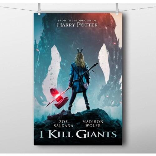 I Kill Giants Movie (2018) Poster Canvas Printed Wall Art painting For Room Decor