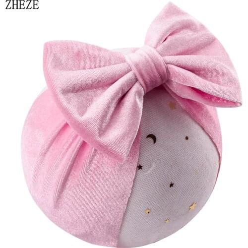 Tie Die Velvet 5" Hair Bow Baby Velvet Head Wrap 2021 New Trendy DIY Hair Accessories Children Girl Headband Fashion Headwear