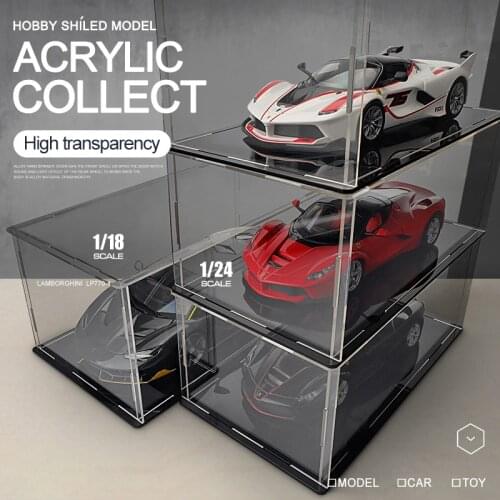 High transparent acrylic display box handmade dust cover toy car model blind box storage box display plastic box